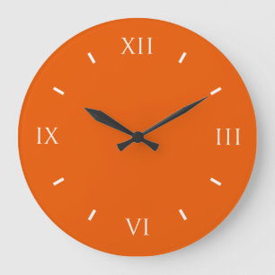 Persimmon Cool farbenfroh Große Wanduhr