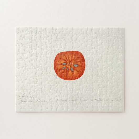 Persimmon (Diospyros) Fruchtfarben Puzzle (Horizontal)