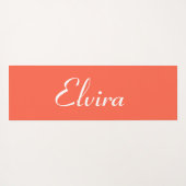 Persimmon Eleganter Name | Stilvolle Trendy Yogamatte (Rückseite (Horizontal))