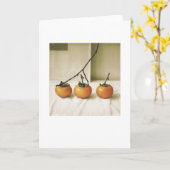 Persimmon-Foto im Hinterhof Blankgrüße malen Karte (Gelbe Blume)