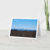 Persimmon Fruit Field and Snowy Mountains Karte (Vorderseite)