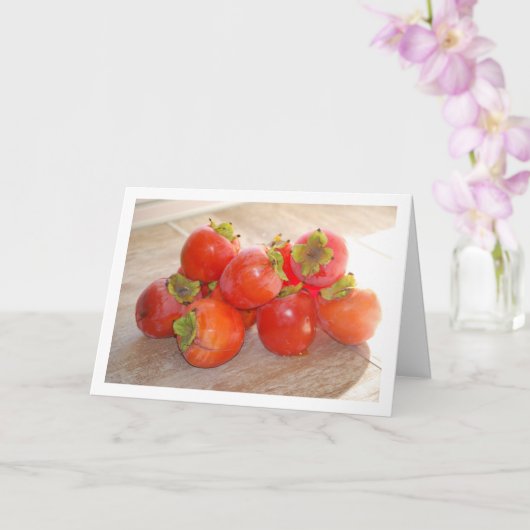 Persimmon Fruit Karte (Orchidee)