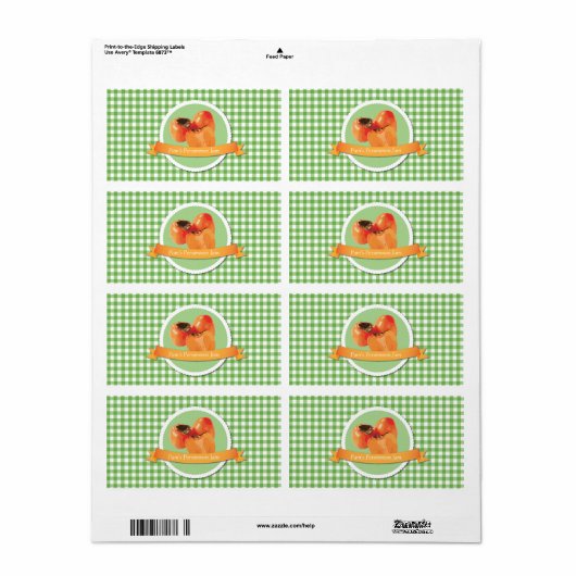 Persimmon-Jam-Canning-Label (Vorne)