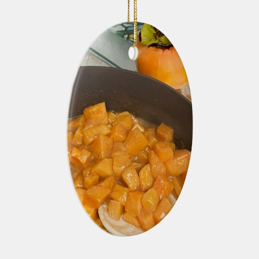 Persimmon Keramik Ornament (Rechts)