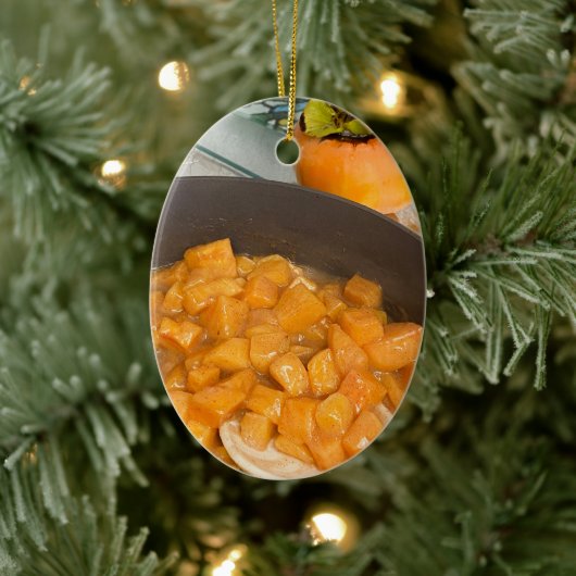 Persimmon Keramik Ornament (Baum)