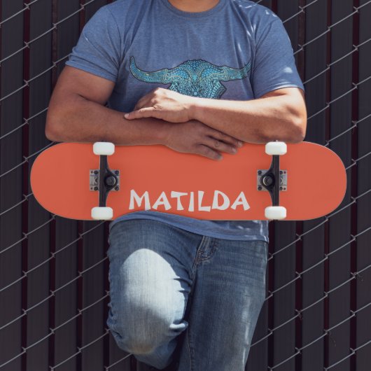 Persimmon Moderner Name | Stilvolle Trendy Skateboard (Außenbereich 3)