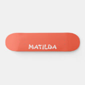 Persimmon Moderner Name | Stilvolle Trendy Skateboard (Horizontal)