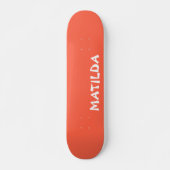 Persimmon Moderner Name | Stilvolle Trendy Skateboard (Vorne)