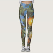 Persimmon Obstbaum Schönes Original Kunstwerk Leggings (Vorderseite)