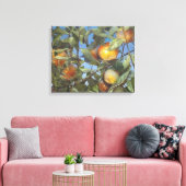 Persimmon Obstbaum Schönes Original Kunstwerk Leinwanddruck (Insitu (Wohnzimmer))