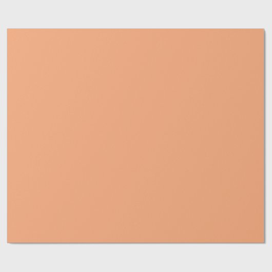 Persimmon Orange Solid Color Geschenkpapier (Flach)