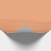 Persimmon Orange Solid Color Geschenkpapier (Ecke)