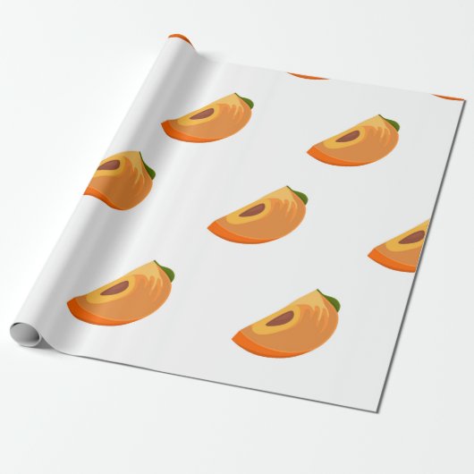 Persimmon pattern isolated on a white background. geschenkpapier (Ungerollt)