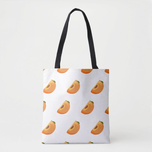 Persimmon pattern isolated on a white background.  tasche (Vorderseite)