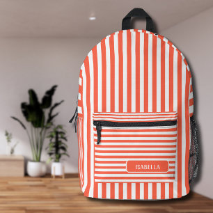 Persimmon Vintag Strickname Bedruckter Rucksack
