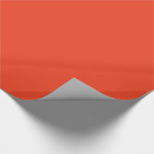 PERSIMMON (Vollrot-orange Farbe) ~ Geschenkpapier (Ecke)
