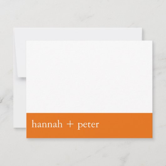 Persimmonbanner: RSVP Card Karte (Vorderseite)