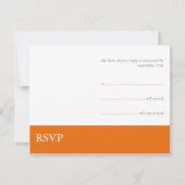 Persimmonbanner: RSVP Card Karte (Rückseite)