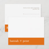 Persimmonbanner: RSVP Card Karte (Vorne/Hinten)