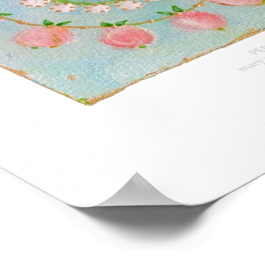 Persimmondruck Poster (Ecke)