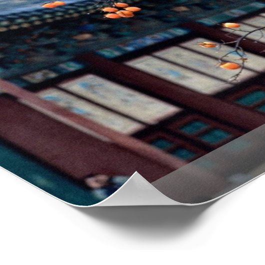 Persimmonen Baum, Fall Poster (Ecke)