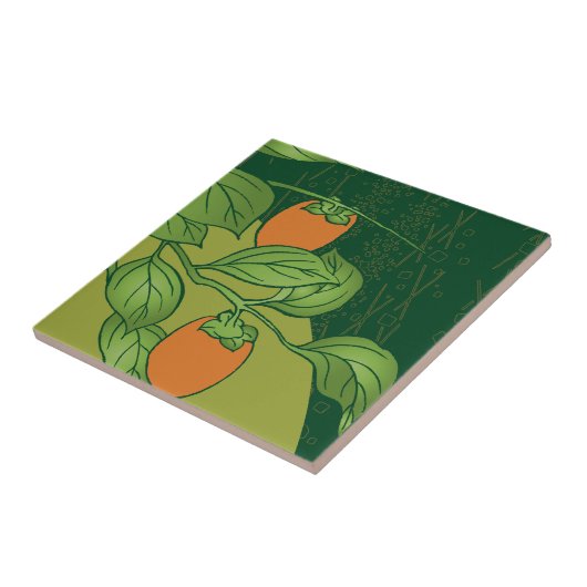 Persimmonen Fliese (Seite)