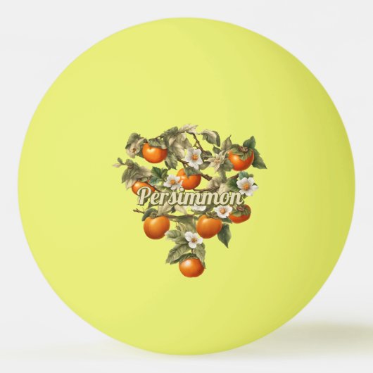 Persimmonen Tischtennisball (Vorderseite)