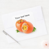 Persimmonfrüchte Quadratischer Aufkleber (Umschlag)