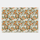 Persimmonmuster Geschenkpapier Set (Vorderseite 3)