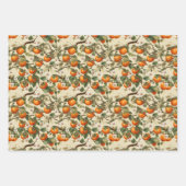 Persimmonmuster Geschenkpapier Set (Vorderseite)