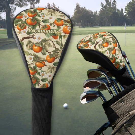 Persimmonmuster Golf Headcover