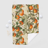 Persimmonmuster Golfhandtuch (Insitu)