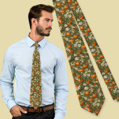 Persimmonmuster Krawatte