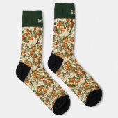 Persimmonmuster Socken (Rechts)