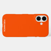 Persimmonroter Farbname Case-Mate iPhone Hülle (Rückseite (Horizontal))