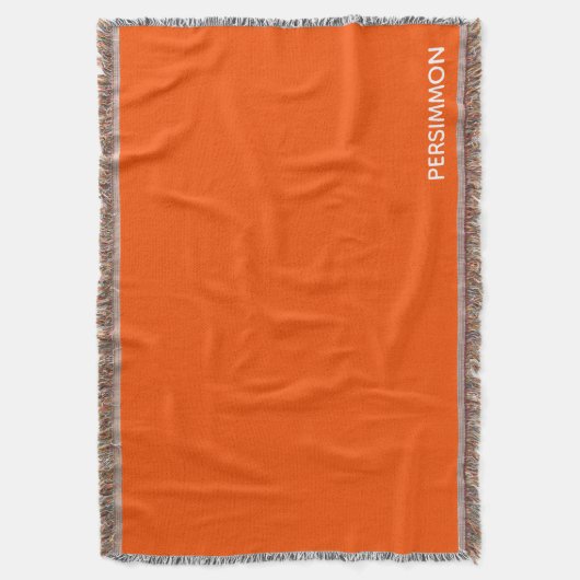 Persimmonroter Farbname Decke (Vorderseite Vertikal)