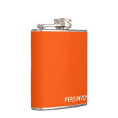 Persimmonroter Farbname Flachmann (Rechts)