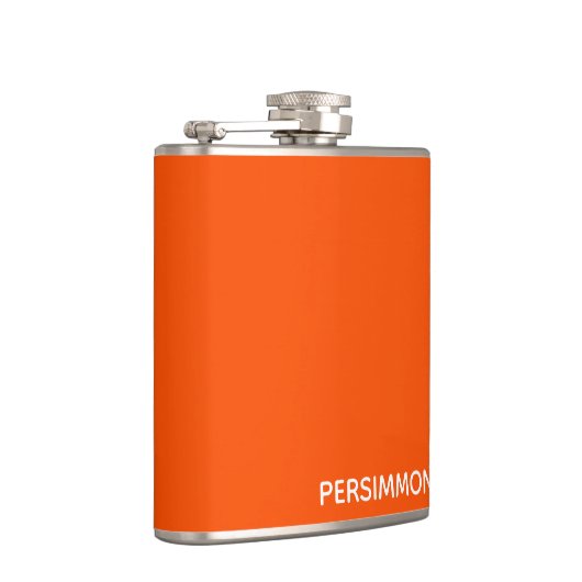 Persimmonroter Farbname Flachmann (Rechts)