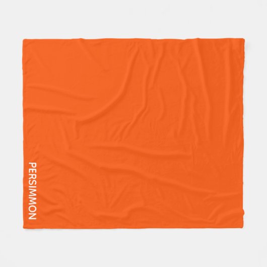 Persimmonroter Farbname Fleecedecke (Vorderseite (Horizontal))