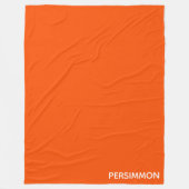 Persimmonroter Farbname Fleecedecke (Vorderseite)