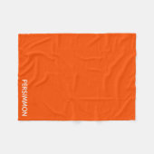 Persimmonroter Farbname Fleecedecke (Vorderseite (Horizontal))