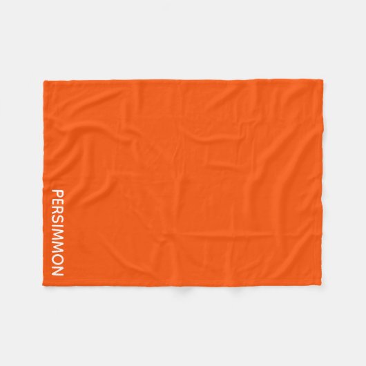 Persimmonroter Farbname Fleecedecke (Vorderseite (Horizontal))