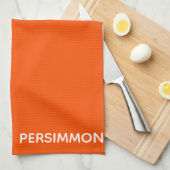 Persimmonroter Farbname Geschirrtuch (Viertel Falte)