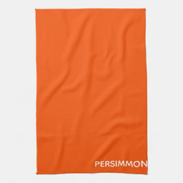 Persimmonroter Farbname Geschirrtuch