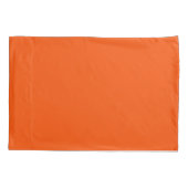 Persimmonroter Farbname Kissenbezug (Rückseite)