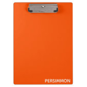 Persimmonroter Farbname Klemmbrett (Vorderseite)
