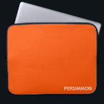 Persimmonroter Farbname Laptopschutzhülle<br><div class="desc">Persimmonen,  oder scharone Früchte,  haben eine intensive orange-rote Farbe.</div>