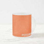 Persimmonroter Farbname Mattglastasse (VorderseiteRechts)