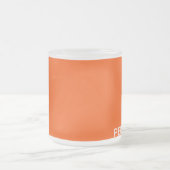 Persimmonroter Farbname Mattglastasse (Mittel)