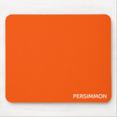 Persimmonroter Farbname Mousepad (Vorne)